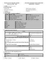 Đề cương ôn tập Học kì 1 Tiếng Anh 8 năm 2023–2024 trường THCS Thanh Am (Hà Nội)